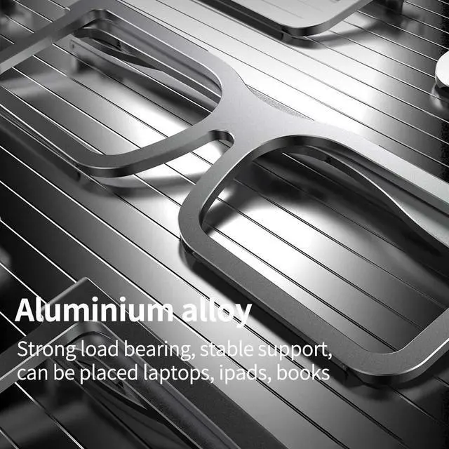 Alt view image 2 of 6 - Laptop Stand Ergonomic Aluminum Laptop Mount Computer Holder For MacBook Pro Air Xiaomi Huawei PC Notebook Holder