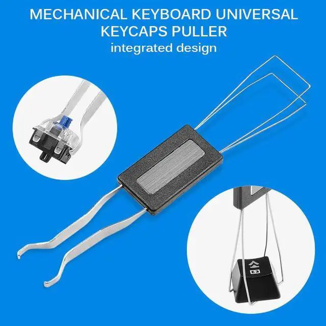 Alt view image 3 of 6 - Useful Keyboard Keycap Puller Remover With Unloading Steel Cleaning Tool Keyboards Key Cap Fixing Tool Fixing Cleaning Key Cap