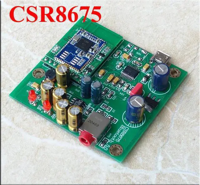 Alt view image 3 of 5 - HD Bluetooth 5.0 Lossless Audio Receiver Wireless adapter CSR8675 PCM5102 Decoding DAC Board