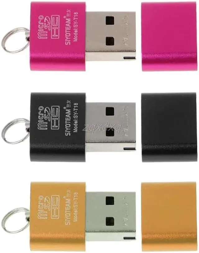 Alt view image 4 of 5 - Mini Aluminum Alloy USB 2.0 A Micro SD TF Memory Card Reader Adapter Whosale&Dropship