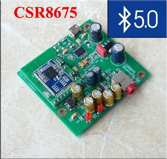 Alt view image 4 of 5 - HD Bluetooth 5.0 Lossless Audio Receiver Wireless adapter CSR8675 PCM5102 Decoding DAC Board
