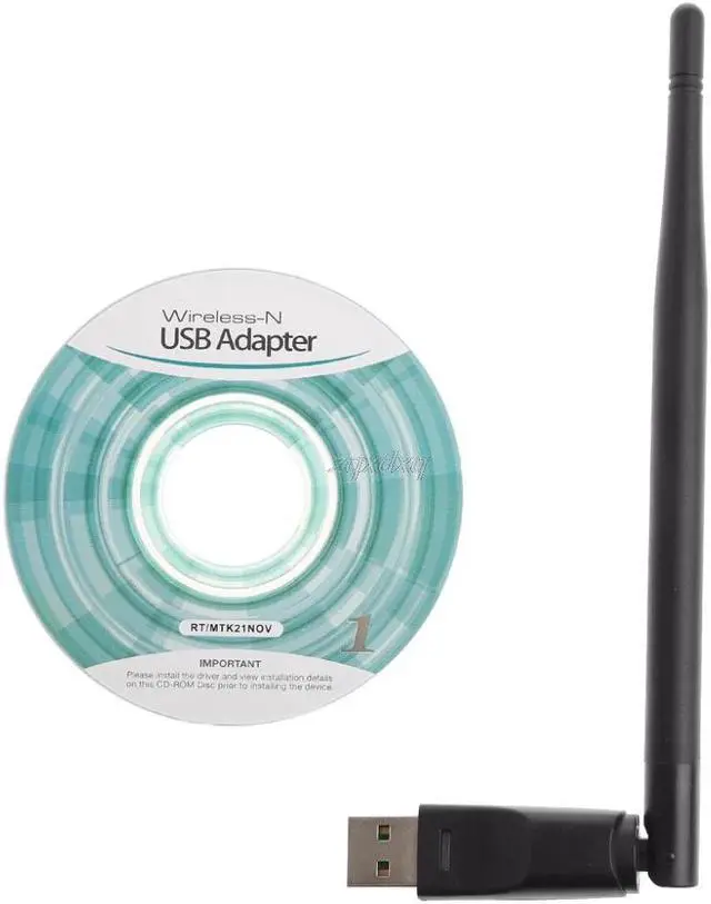 Alt view image 3 of 5 - 150Mbps 802.11n/g/b USB Network LAN Dongle WiFi Wireless Adapter 5dBi Antenna Whosale&Dropship