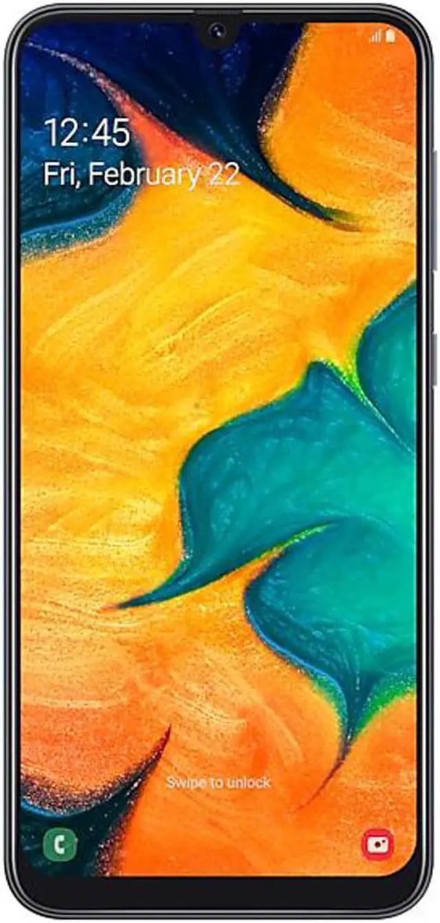 Alt view image 7 of 20 - Samsung Galaxy A30 A305G 32GB Duos GSM Unlocked Phone w/dual 16MP Camera - Black