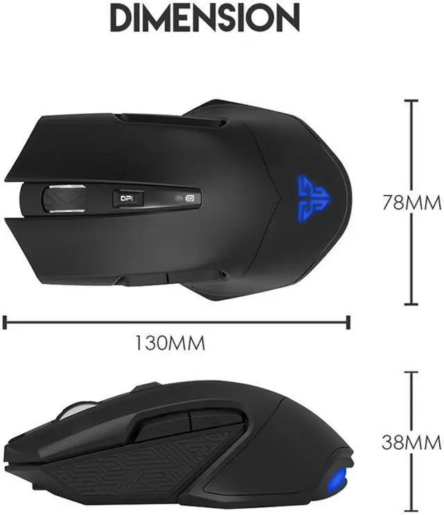Alt view image 4 of 7 - Fantech Gaming Mouse WCG1 Wemon,Rgb Light Color Switch Button,20 millons buttons life,Utlmate Pixart 3212 Sensor 2400 DPI 30IPS,1000hz Polling Rate,Doal Power Mode,Nano Usb Receiver,