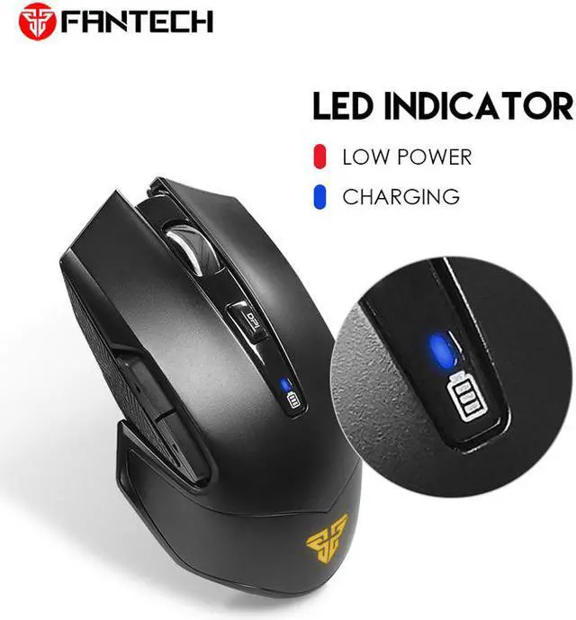 Alt view image 3 of 7 - Fantech Gaming Mouse WCG1 Wemon,Rgb Light Color Switch Button,20 millons buttons life,Utlmate Pixart 3212 Sensor 2400 DPI 30IPS,1000hz Polling Rate,Doal Power Mode,Nano Usb Receiver,