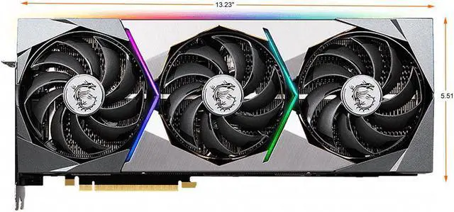 Alt view image 8 of 14 - MSI Suprim GeForce RTX 3080 10GB GDDR6X PCI Express 4.0 Video Card RTX 3080 SUPRIM 10G