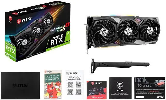 Alt view image 13 of 14 - MSI Gaming GeForce RTX 3090 24GB GDDR6X PCI Express 4.0 SLI Support Video Card RTX 3090 GAMING X TRIO 24G