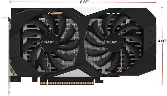 Alt view image 14 of 14 - GIGABYTE GeForce GTX 1660 Ti OC 6G Graphics Card, 2 x WINDFORCE Fans, 6GB 192-Bit GDDR6, GV-N166TOC-6GD Video Card