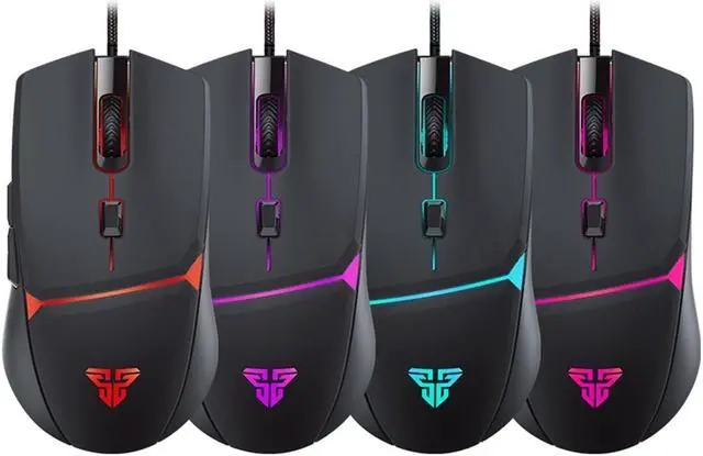 Alt view image 3 of 7 - FANTECH Wired Gaming Mouse,large-size ,Ergonomic,TYPE-C Fast charge,6 Buttons,Fast-Charging,10 millons buttons life,RGB Gamer Desk Laptop PC Gaming Mouse, for Windows 7/8/10/XP Vista Linux MacOs