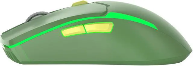 Alt view image 4 of 7 - FANTECH  Wireless Gaming Mouse,Medium-size ,Ergonomic Hand Grips,2.4 GHz wreless Fast charge,RGB Gamer Desk Laptop PC Gaming Mouse, for Windows 7/8/10/11/XP Vista Linux MacOs,Green