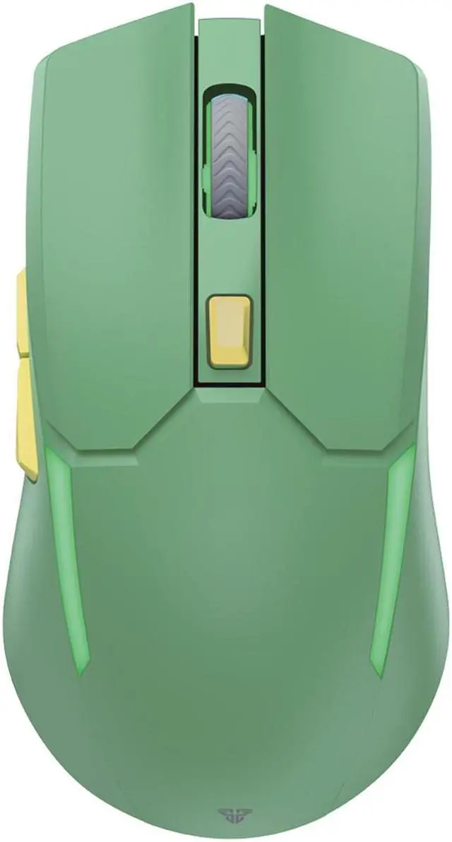 Alt view image 3 of 7 - FANTECH  Wireless Gaming Mouse,Medium-size ,Ergonomic Hand Grips,2.4 GHz wreless Fast charge,RGB Gamer Desk Laptop PC Gaming Mouse, for Windows 7/8/10/11/XP Vista Linux MacOs,Green