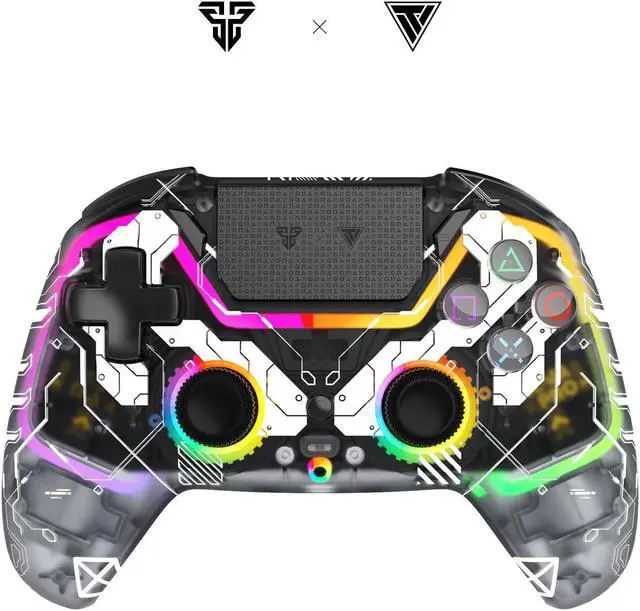 Alt view image 2 of 7 - Fantech NOVA PRO WGP14V2 Wireless/Wired Gaming Controller,22 Buttons, Hall Effect, Cool Lights, Highly Sensitive,Compatible with PC/Steam/Switch/PS4/Ps3/iOS/MacOs/Android,Black