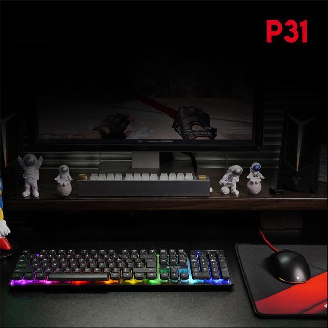 Alt view image 7 of 7 - FANTECH P31 Wired Gaming Keyboard & Mouse & Mouse Pad 3-Piece Set, Gaming, RGB Keyboard, 3600 DPI Mouse, SPEED SURFACE MATERIAL Mouse Pad, for PC Game Sets Windows macOS, Black