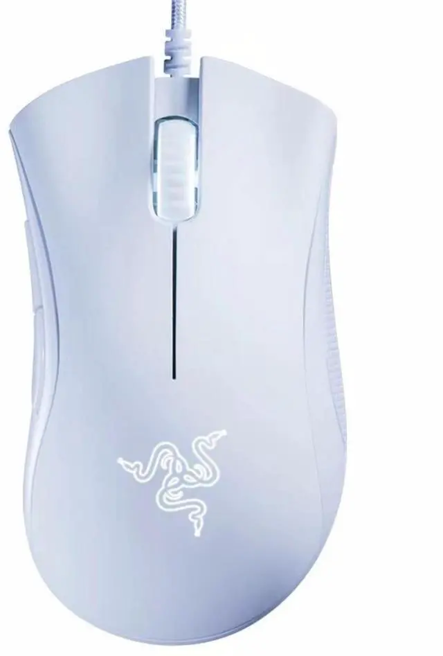 Main image of AULA DeathAdder Essential Gaming MouseErgonomic design 6400 DPI Optical Sensor - 5 Programmable Buttons - Mechanical Switches - Rubber Side Grips - White