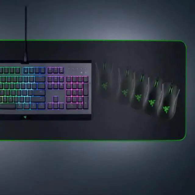 Alt view image 6 of 7 - AULA DeathAdder Essential Gaming MouseErgonomic design 6400 DPI Optical Sensor - 5 Programmable Buttons - Mechanical Switches - Rubber Side Grips - Black