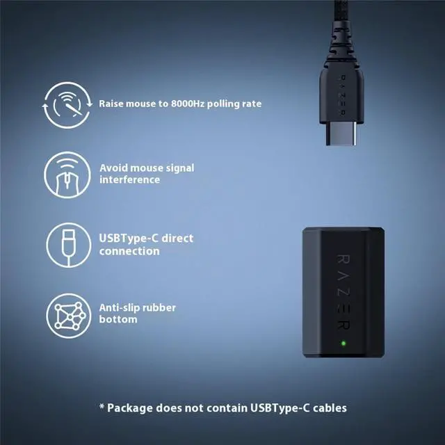Alt view image 3 of 7 - AULA HYPERPOLLING WIRELESS ADAPTER, 8K HZ Polling Rate, Ultra-Fast Wireless Performance, USB TYPE C Port, Easy Pairing, Custom Receiver LED, Black
