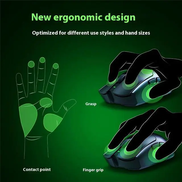 Alt view image 4 of 7 - AULA Viper V3 HyperSpeed Wireless Esports Gaming Mouse: 82g Lightweight - 280 Hr Battery Life- 30K DPI Optical Sensor - Gen-2 Mechanical Switches - 8 Programmable Controls-6 buttons- Black