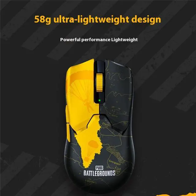 Alt view image 3 of 7 - AULA Viper V2 Pro HyperSpeed Wireless Gaming Mouse: Ultra Lightweight - Optical Switches Gen-3-30K DPI - 90 Hour Battery - USB Type C Cable Included - PUBG: Battleground Edition-6 buttons- yellow