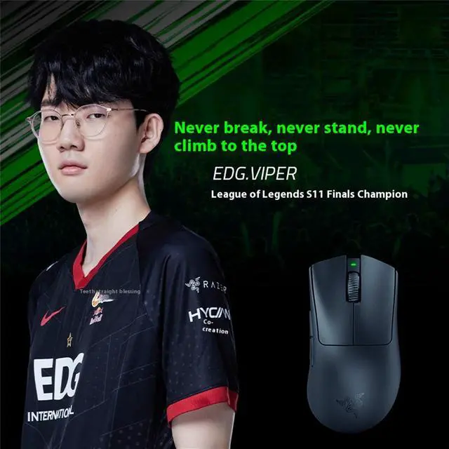 Alt view image 3 of 7 - AULA DeathAdder V3 Pro Gaming Mouse: 63g Ultra Lightweight - Focus Pro 30K Optical Sensor - Fast Optical Switches Gen-3 - HyperSpeed Wireless - 5 Buttons - 90 Hr Battery-30000DPI- Black