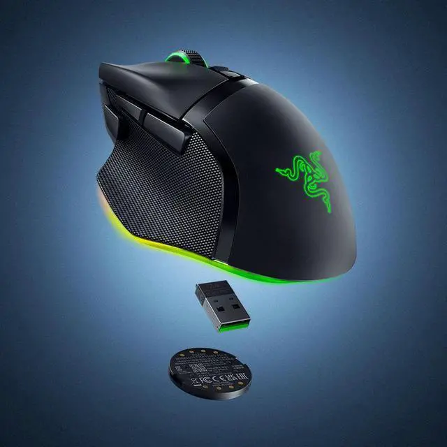 Alt view image 3 of 7 - AULA wireless mouse charging module, Baselisk V3 special magnetic Qi charging accessory, easy to adsorb Instant chargingblack