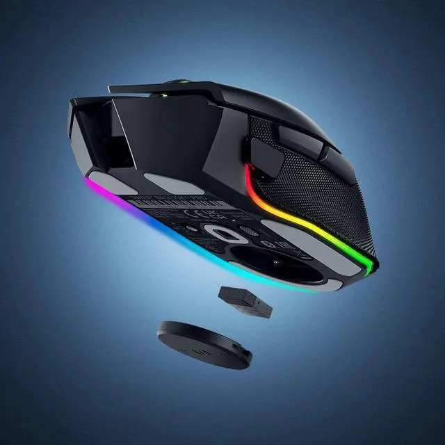 Alt view image 4 of 7 - AULA wireless mouse charging module, Baselisk V3 special magnetic Qi charging accessory, easy to adsorb Instant chargingblack