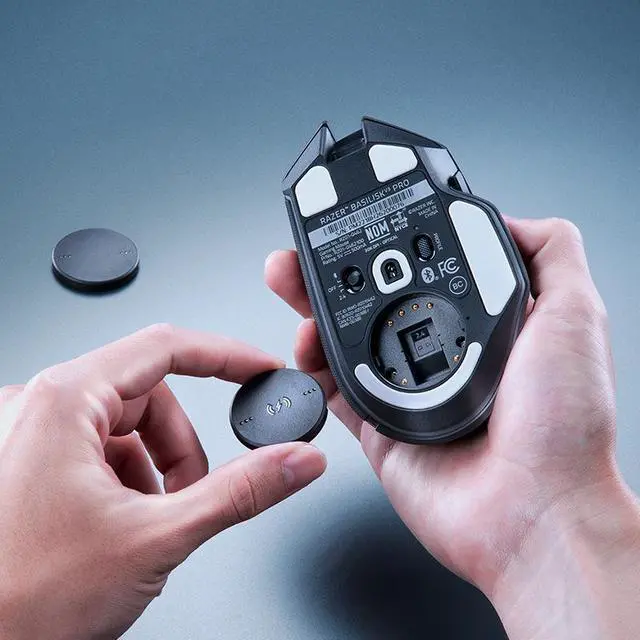 Alt view image 5 of 7 - AULA wireless mouse charging module, Baselisk V3 special magnetic Qi charging accessory, easy to adsorb Instant chargingblack