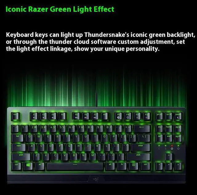 Alt view image 5 of 7 - AULA Black Widow Spider x Mechanical gaming Keyboard, 87 Keys, RBG Backlight, Water and Dust Resistant, For PC/Mac, Windows 10 / 8 / 7 / Mac OS X, 80 Million Keystrokes, Black