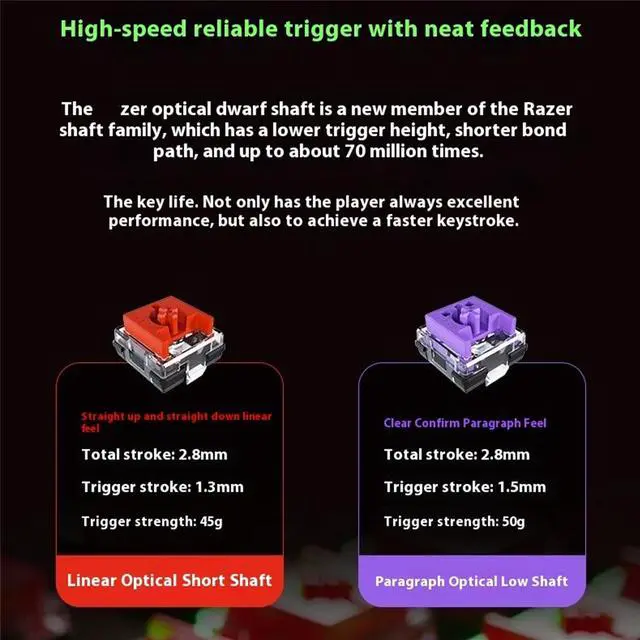 Alt view image 6 of 7 - AULA DeathStalker V2 pro Dual-Mode gaming Keyboard, 40-Hour Battery Life, Laser Etched Craftsmanship,  Segmented Optical switch,104 Keys,Low Profile Optical Switches Linear Red,Chroma RGB, Black