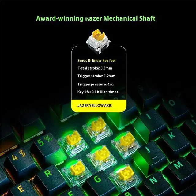 Alt view image 3 of 7 - AULA Black Widow Spider V4 Pro Wired gaming KeyboardCommand DialChroma RGBMagnetic Wrist Rest, Snap Tap, 8 Customizable Keys, Sound Scroll Wheel DesignYellow switch, 104 KeysBlack