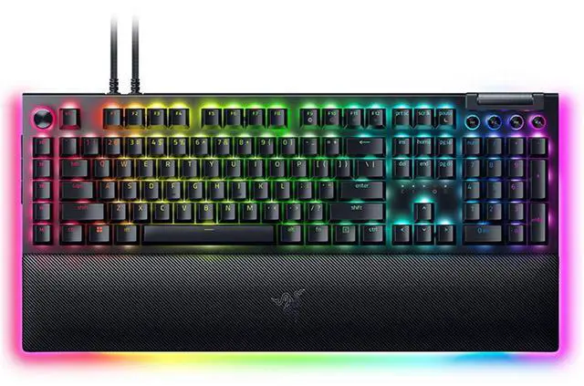 Main image of AULA Black Widow Spider V4 Pro Wired gaming KeyboardCommand DialChroma RGBMagnetic Wrist Rest, Snap Tap, 8 Customizable Keys, Sound Scroll Wheel DesignYellow switch, 104 KeysBlack