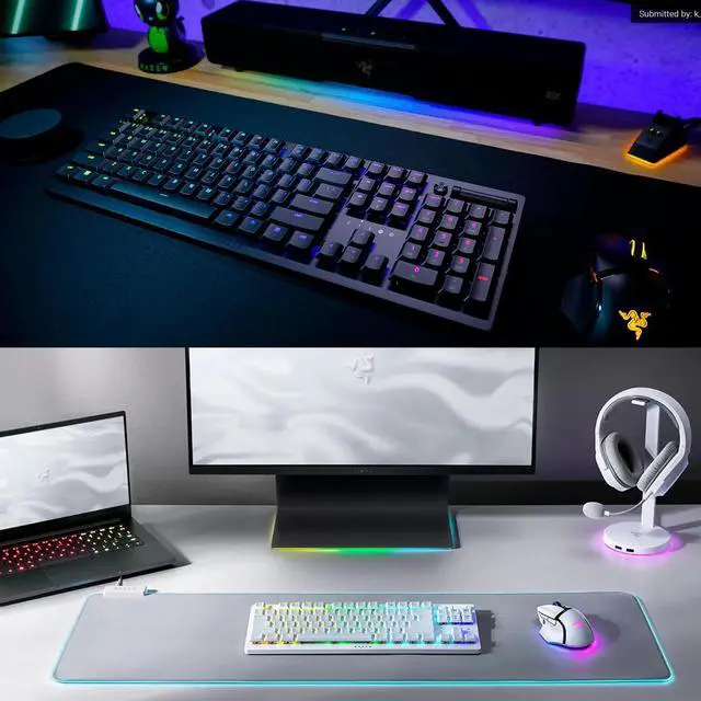 Alt view image 6 of 7 - AULA DeathStalker V2 pro Dual-Mode gaming Keyboard, 40-Hour Battery Life, Laser Etched Craftsmanship,Segmented Optical switch,104 Keys,Low Profile Optical Paragraph light axis,Chroma RGB, white