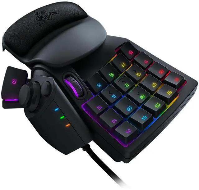 Alt view image 2 of 7 - AULA Tartarus V2 Wired gaming Keyboard, Mecha Membrane Key Switches,One Handed gaming Keyboard,32 Programmable Keys,Customizable Chroma RGB Lighting,Programmable Macros,Snap Tap black