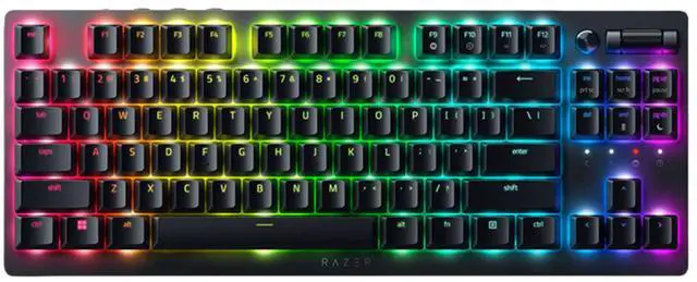 Main image of AULA DeathStalker V2 pro TKL Dual-Mode gaming Keyboard, 40-Hour Battery Life, Laser Etched Craftsmanship, Low-Profile Optical Switches-Linear Red, 87 Keys,for Mac or Windows PC Gaming Computers, Black