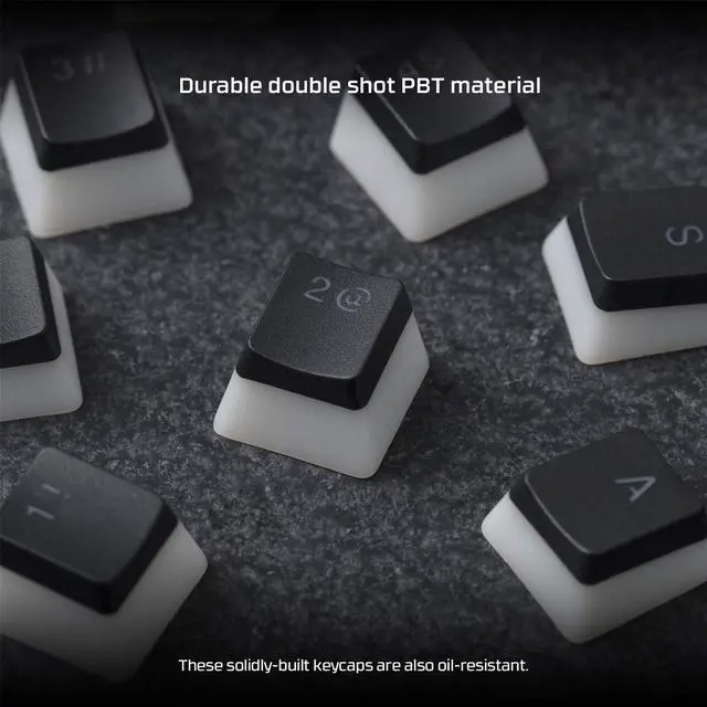 Alt view image 6 of 7 - HyperX Alloy Origins 60 - Mechanical Gaming Keyboard - Ultra Compact 60% Form Factor - Tactile Aqua Switch - Double Shot PBT Keycaps - RGB LED Backlit -HyperX Red Linear, Black