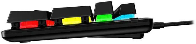 Alt view image 4 of 7 - HyperX Alloy Origins 104-Key Gaming Keyboard, Full Size Wired Mechanical Keyboard, Compact Form Factor, RGB LED Backlighting, 8000HZ, Hot Swappable, Linear HyperX ice Axis, Black