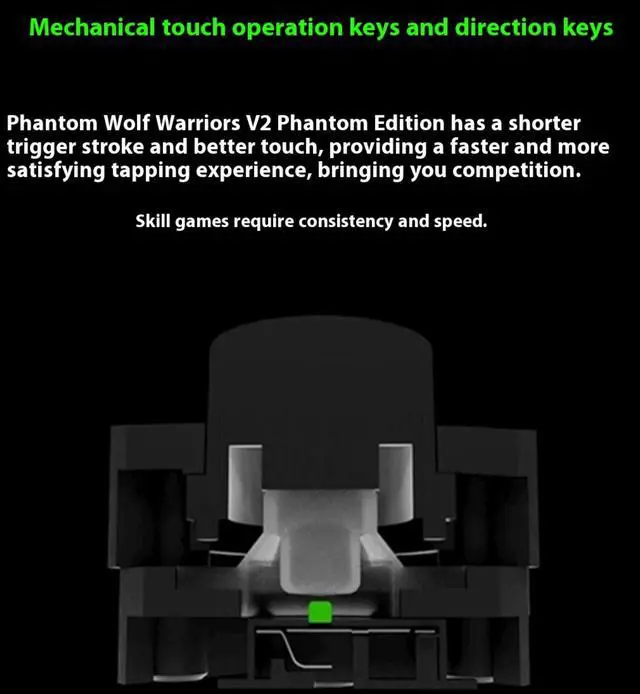 Alt view image 7 of 7 - AULA Wolverine V2 Chroma Wired Gaming Pro Controller for Xbox Series, Xbox One, PC: RGB Lighting - Remappable Buttons & Triggers - Mecha-Tactile Buttons & D-Pad - Trigger Stop- White