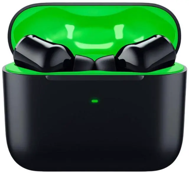 Alt view image 2 of 7 - AULA  Hammerhead HyperSpeed Wireless Multi-Platform Gaming Earbuds for Xbox Series X|S, Xbox One, PC, Mobile: ANC - Noise Cancelling Mic - Bluetooth 5.2 - RGB Chroma - 30 Hr Battery,black