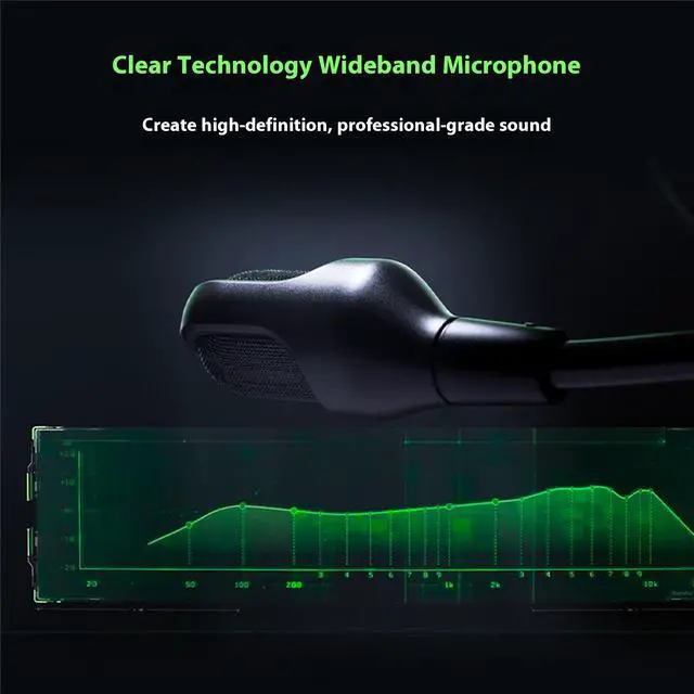 Alt view image 4 of 7 - AULA Soul Eater Shark V2 Extreme wireless Gaming Headset , THX Spatial Audio - Bendable Mic - 50mm Drivers - 2.4GHz, Bluetooth or USB - 70 Hr Battery w/USB Type C Chargingblack