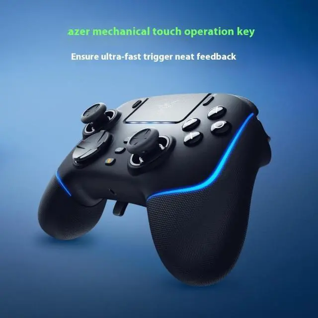 Alt view image 3 of 7 - AULA Wolverine V2 Pro Wireless Gaming Controller for PS5 PC: HyperSpeed Wireless -Tactile Action Buttons - 8-Way Microswitch D-Pad - 6 Remappable Buttons - Chroma RGB - Black