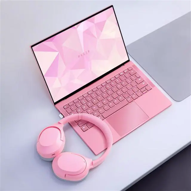 Alt view image 2 of 7 - AULA Silent Star Shark X  wireless Gaming Headset, ANC active noise cancellation, Bluetooth 5.0 wireless connectivity, USB-C charging portpink