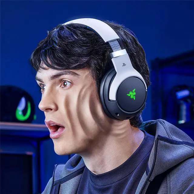 Alt view image 2 of 7 - AULA Soul Eater Shark Pro Extreme Gaming Headset , 2.4GHz Wireless Connection, Titanium Plated Diaphragm, for PS5, PS4 game console or PCblack