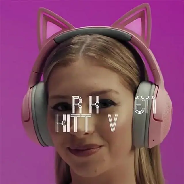 Alt view image 3 of 7 - AULA Cute Cat Edition Wired Gaming Headset with Microphone,usb link, 7.1 stereo, noise-canceling headphones,Compatible with devices with USB ports,Pink