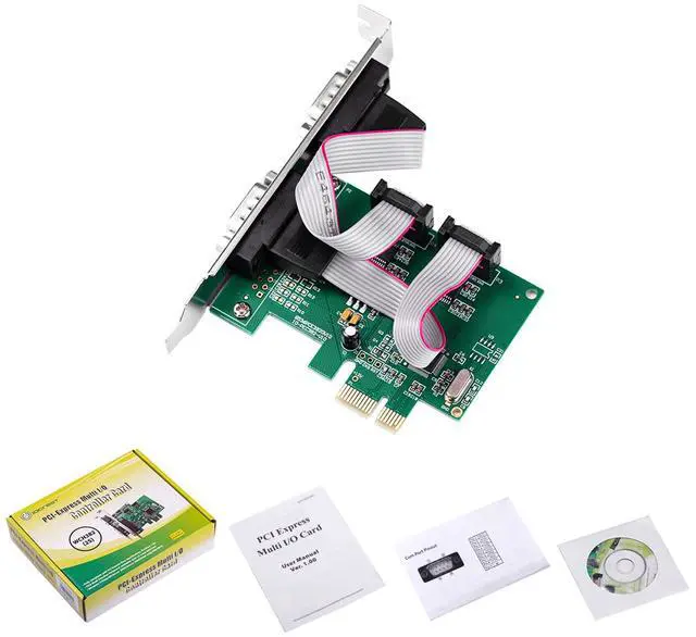 Alt view image 6 of 7 - locrest 2-port DB-9 Serial (RS-232) PCI-e Controller Card,WCH382 Chipset,WCH382 Chipset,White