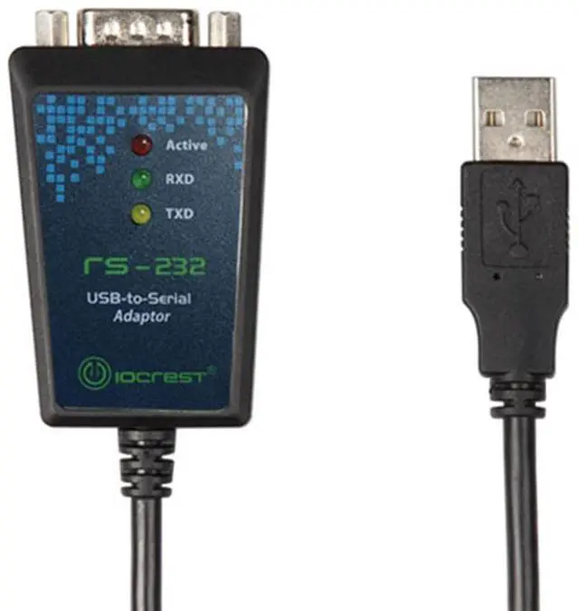 Alt view image 2 of 4 - locrest usb to rs232 serial cable converter db9 pin com port cable, UART interface, black