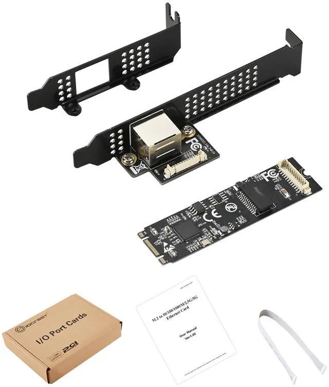 Alt view image 5 of 7 - locrest M.2 to 5G Network Card Renesas RTL8126 Chip, Bus Type PCI Express.Chipset ID RTL8126, Black