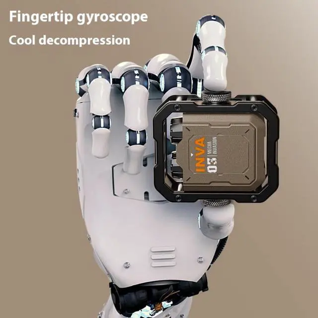 Alt view image 5 of 7 - FANTECH Mecha Invasion "Jetpack" Wireless Earbuds | Bluetooth 5.3 Gaming Earphones with RGB LED Effects, Finger Spinner Mechanism, ENC Noise Cancellation |Design for Sports/Gaming, Coffee