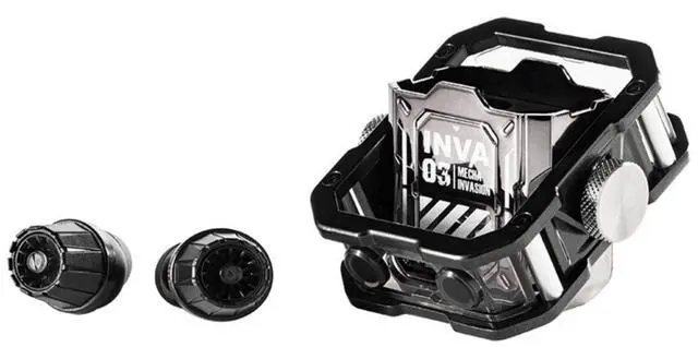 Main image of FANTECH Mecha Invasion "Jetpack" Wireless Earbuds | Bluetooth 5.3 Gaming Earphones with RGB LED Effects, Finger Spinner Mechanism, ENC Noise Cancellation |Design for Sports/Gaming, Silver