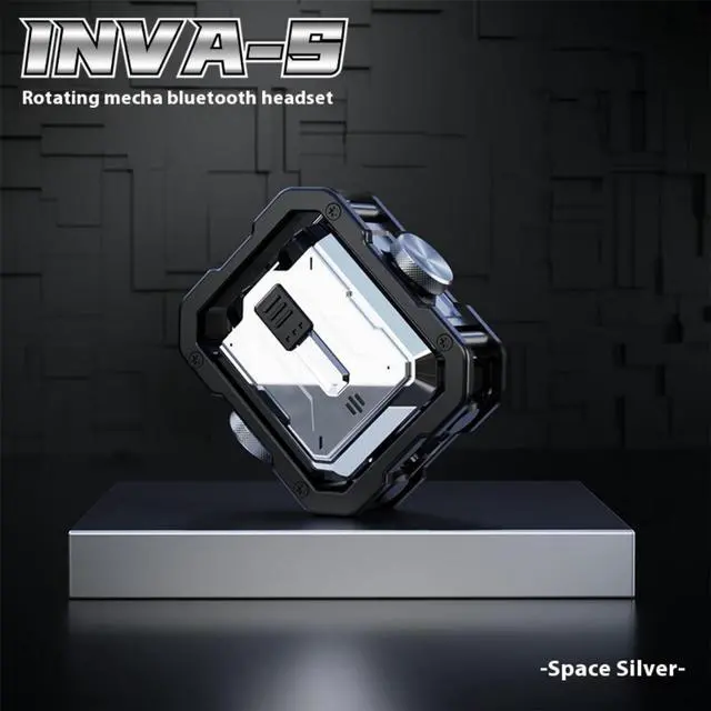 Alt view image 7 of 7 - FANTECH Mecha Invasion "Jetpack" Wireless Earbuds | Bluetooth 5.3 Gaming Earphones with RGB LED Effects, Finger Spinner Mechanism, ENC Noise Cancellation |Design for Sports/Gaming, Silver