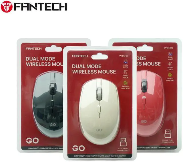 Alt view image 5 of 5 - FANTECH GOW193D Black Gaming Mouse -Slient Click,Energy Efficient,Plug & Play Connectivity,1600DPI Adjustable,57g,5 Buttons,Ergonomic Design for PC/Computer(Black)