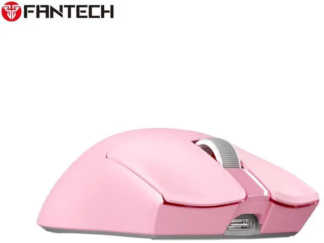 Alt view image 4 of 7 - FANTECH TANTO S WG13S Pink Gaming Mouse - 26000DPI, 2.4GHz Tri-mode Connectivity, 44Hours Battery Life,Supports RGBCharging Dock,Pixart 3395 Sensor, Supports 8K Polling Rate(Pink)